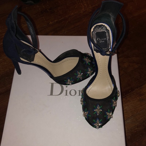 Dior suede mesh heels - Picture 3 of 3